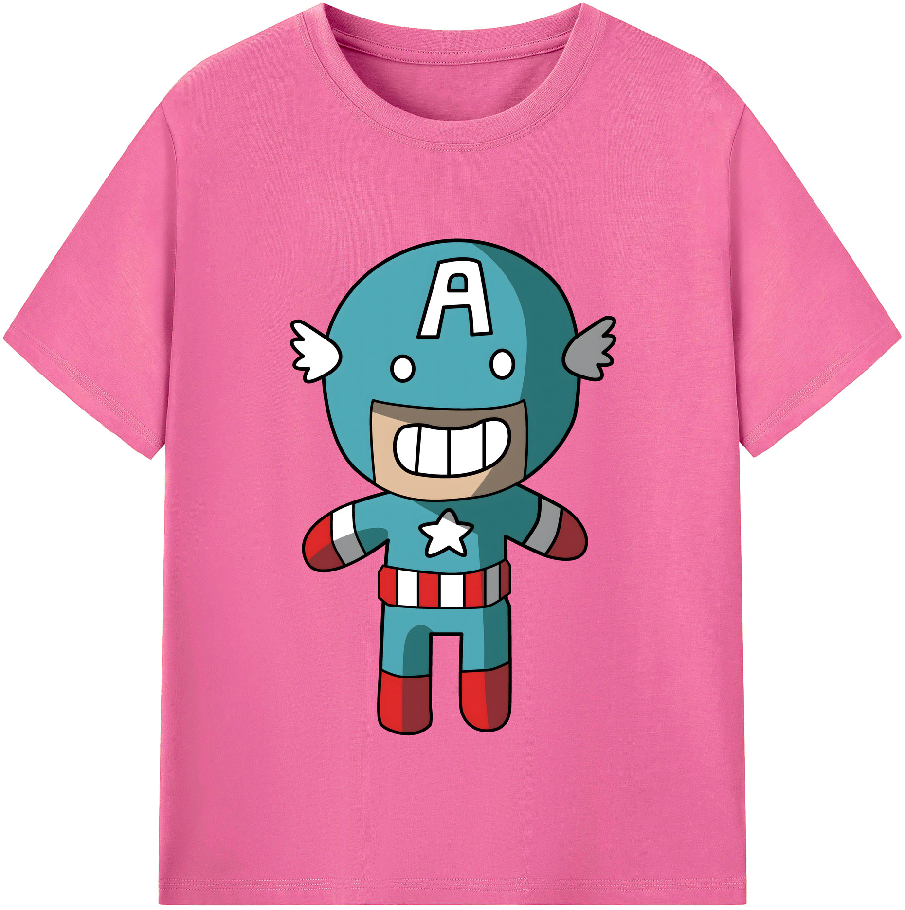 （画像用） アベンジャーズ The Avengers レディースカジュアルプリントTシャツ（綿100％）